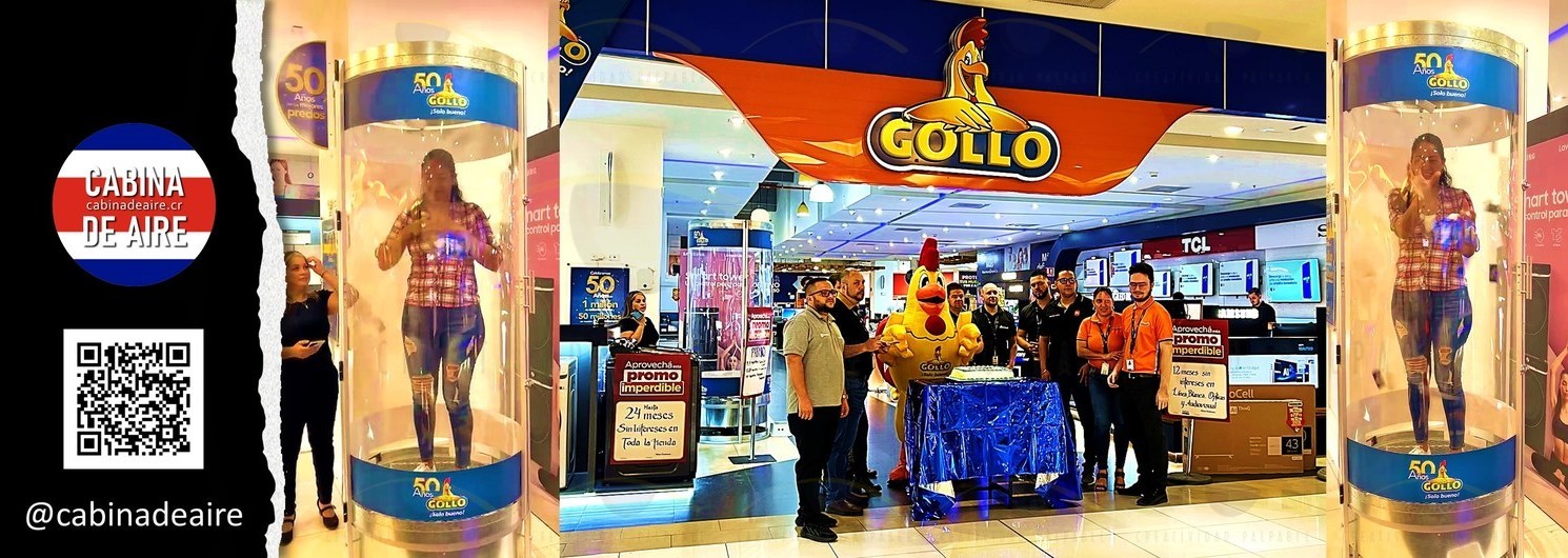 cabina de aire unica en Costa Rica, cabina de aire para activaciones btl